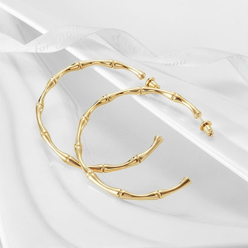 boucles d'oreilles bambou