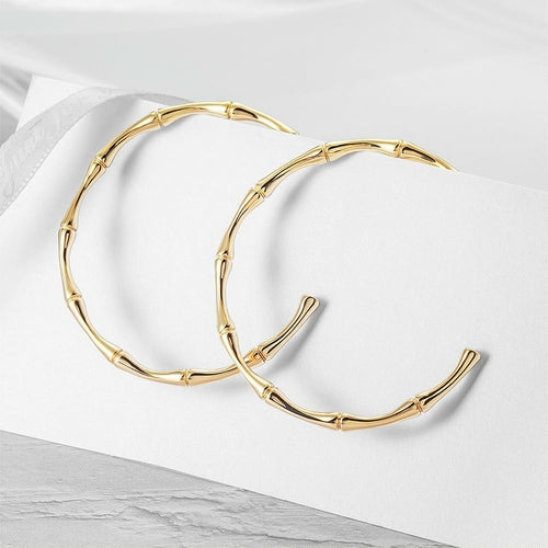 boucles d'oreilles bambou