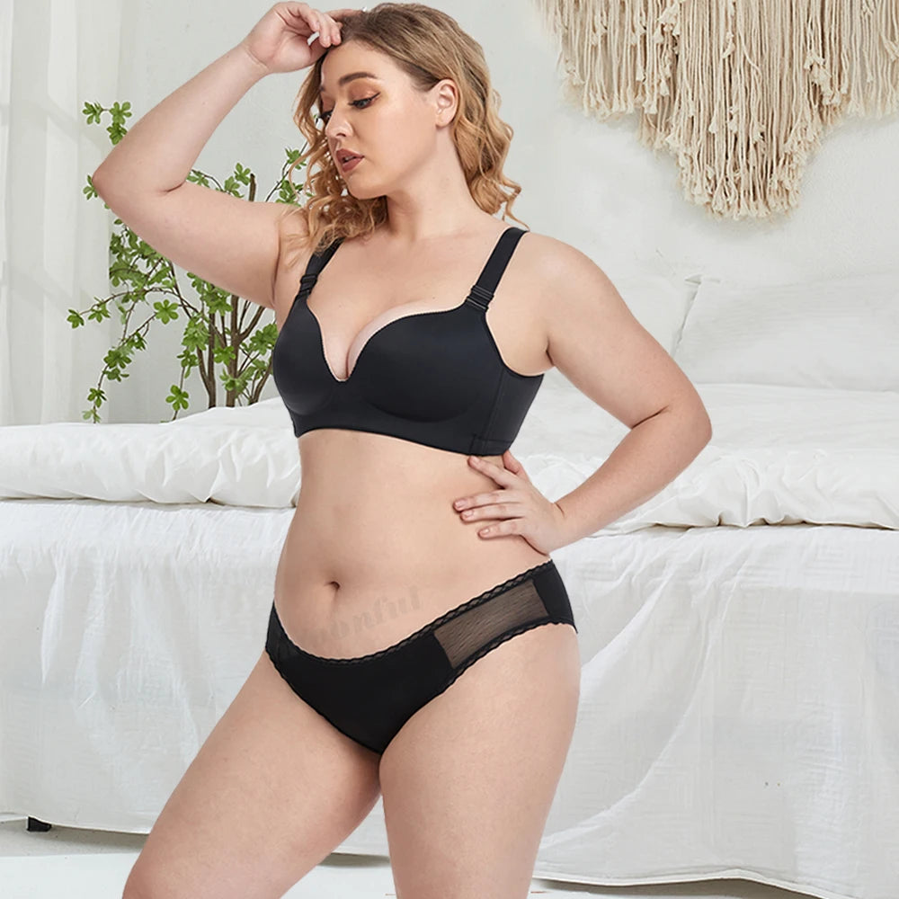 4 Layers Period Panties for Women Bamboo Fiber Absorbent Menstrual Panties Overnight Period Underwear Female Culotte Menstruelle